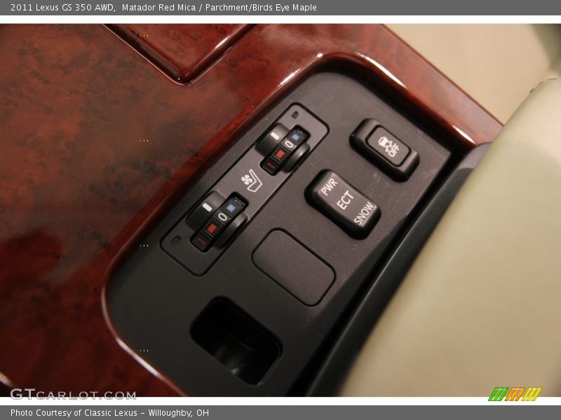Matador Red Mica / Parchment/Birds Eye Maple 2011 Lexus GS 350 AWD