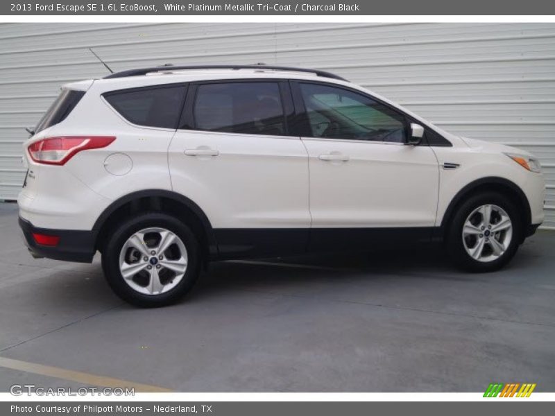 White Platinum Metallic Tri-Coat / Charcoal Black 2013 Ford Escape SE 1.6L EcoBoost