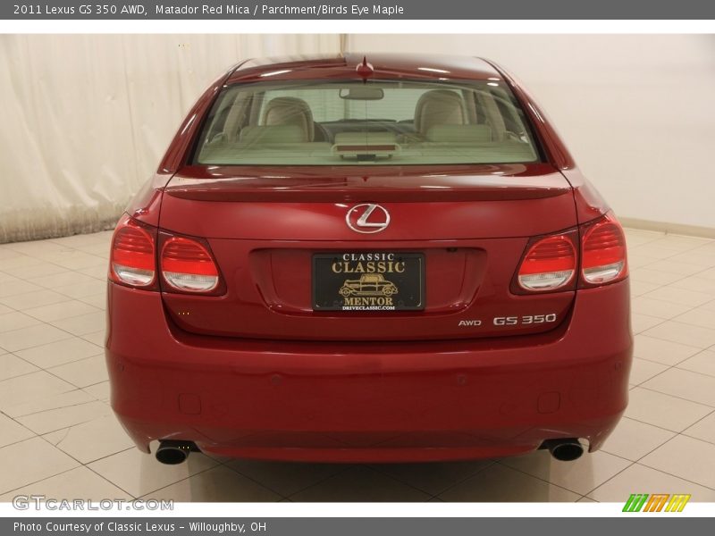Matador Red Mica / Parchment/Birds Eye Maple 2011 Lexus GS 350 AWD