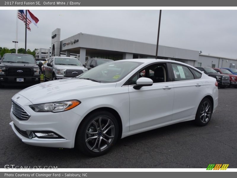 Oxford White / Ebony 2017 Ford Fusion SE