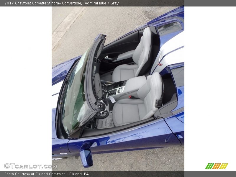 Front Seat of 2017 Corvette Stingray Convertible