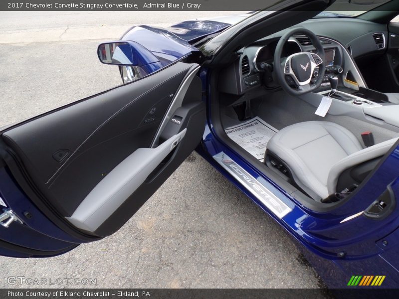  2017 Corvette Stingray Convertible Gray Interior
