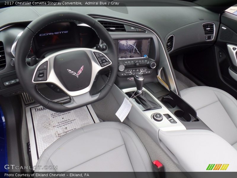 Gray Interior - 2017 Corvette Stingray Convertible 