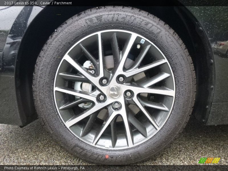 Caviar / Parchment 2017 Lexus ES 350
