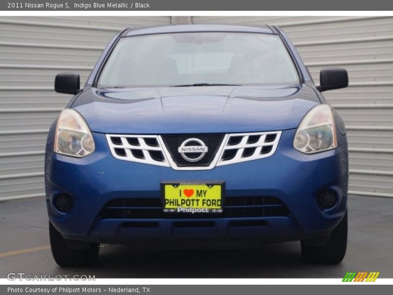Indigo Blue Metallic / Black 2011 Nissan Rogue S