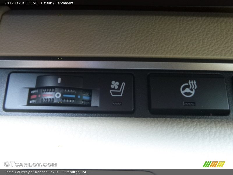 Caviar / Parchment 2017 Lexus ES 350