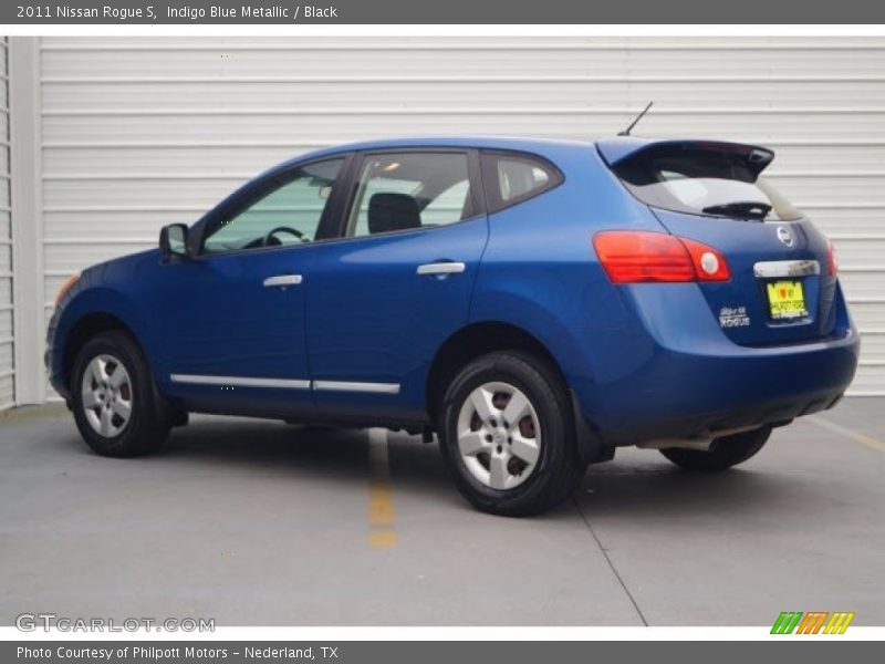 Indigo Blue Metallic / Black 2011 Nissan Rogue S
