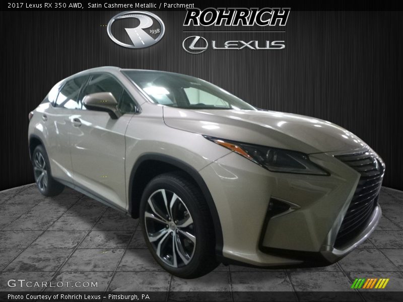 Satin Cashmere Metallic / Parchment 2017 Lexus RX 350 AWD