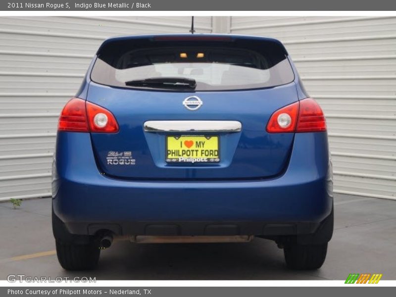 Indigo Blue Metallic / Black 2011 Nissan Rogue S
