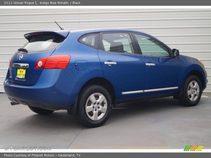 Indigo Blue Metallic / Black 2011 Nissan Rogue S