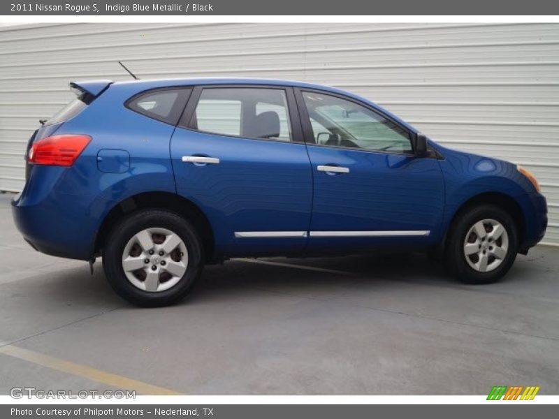 Indigo Blue Metallic / Black 2011 Nissan Rogue S