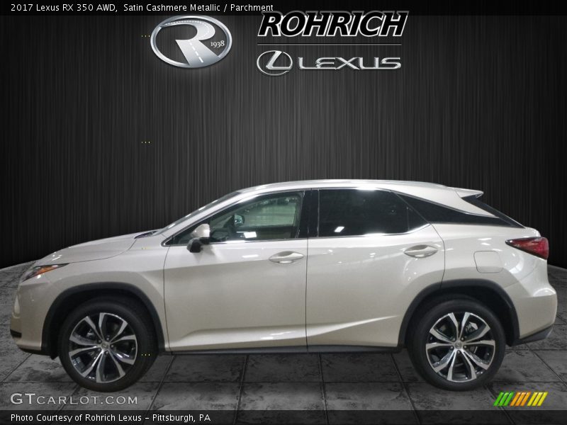 Satin Cashmere Metallic / Parchment 2017 Lexus RX 350 AWD