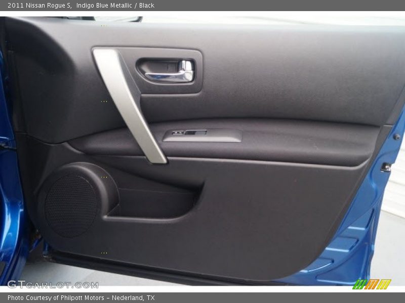 Indigo Blue Metallic / Black 2011 Nissan Rogue S