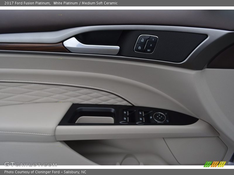 White Platinum / Medium Soft Ceramic 2017 Ford Fusion Platinum