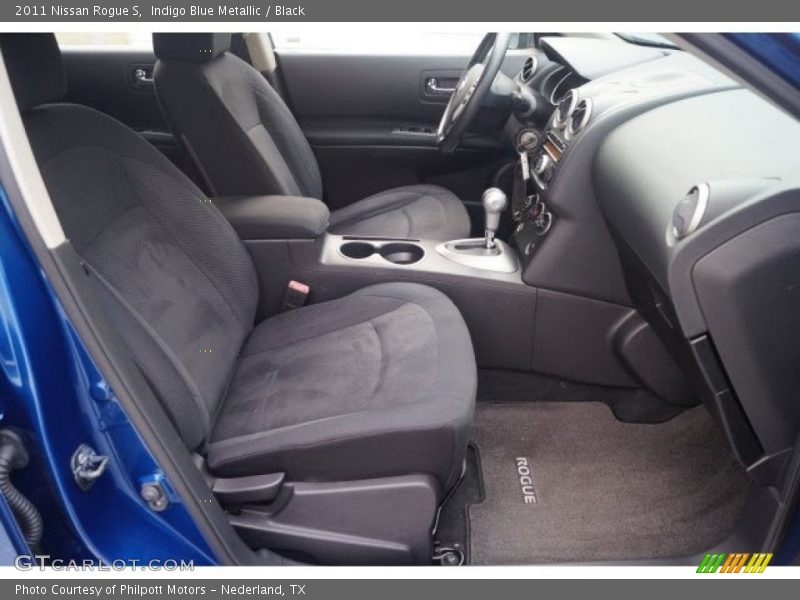 Indigo Blue Metallic / Black 2011 Nissan Rogue S