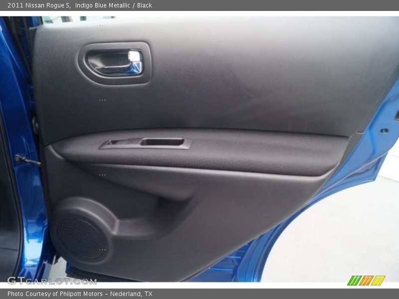 Indigo Blue Metallic / Black 2011 Nissan Rogue S