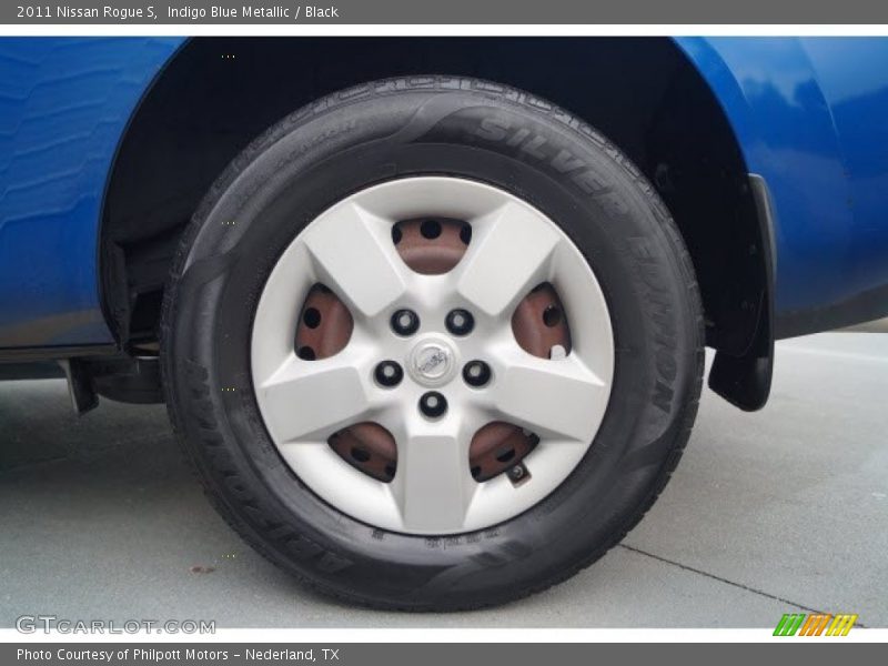 Indigo Blue Metallic / Black 2011 Nissan Rogue S