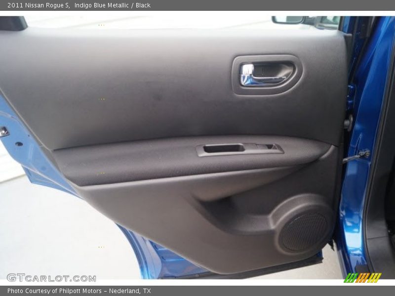 Indigo Blue Metallic / Black 2011 Nissan Rogue S