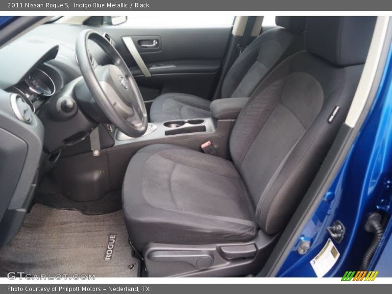 Indigo Blue Metallic / Black 2011 Nissan Rogue S