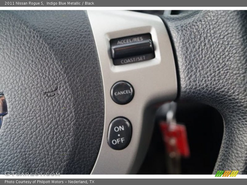 Indigo Blue Metallic / Black 2011 Nissan Rogue S