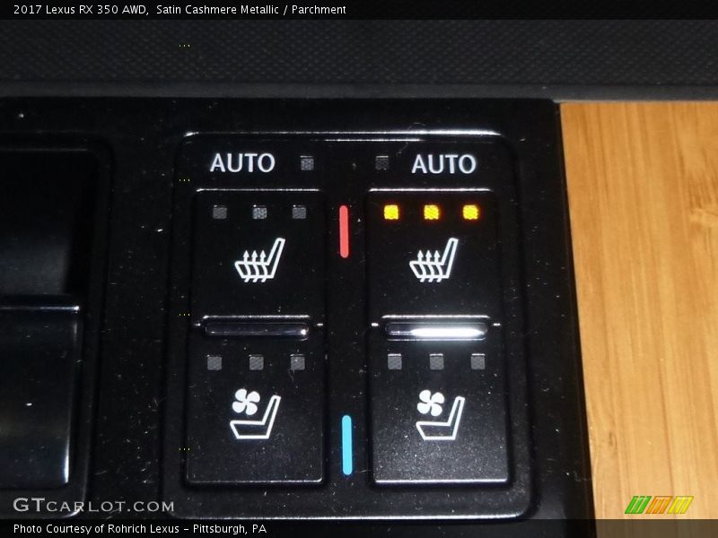 Satin Cashmere Metallic / Parchment 2017 Lexus RX 350 AWD