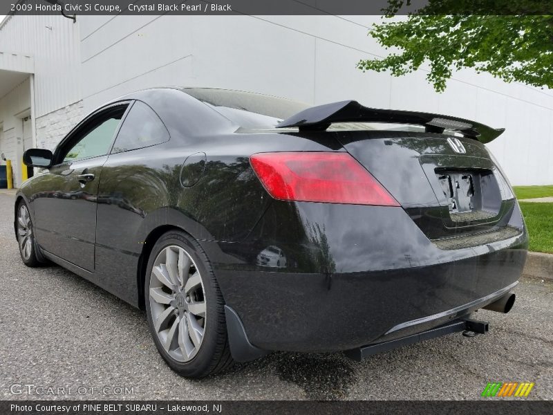 Crystal Black Pearl / Black 2009 Honda Civic Si Coupe