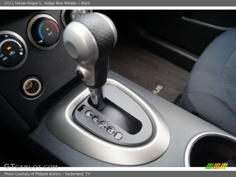 Indigo Blue Metallic / Black 2011 Nissan Rogue S