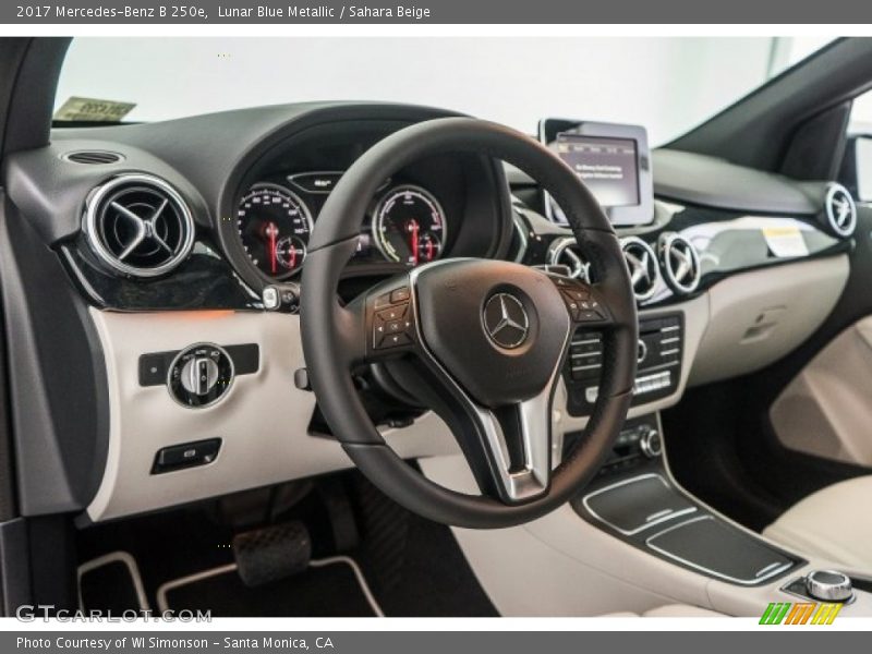 Lunar Blue Metallic / Sahara Beige 2017 Mercedes-Benz B 250e