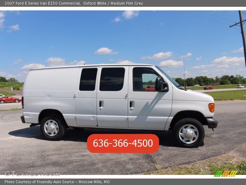 Oxford White / Medium Flint Grey 2007 Ford E Series Van E150 Commercial