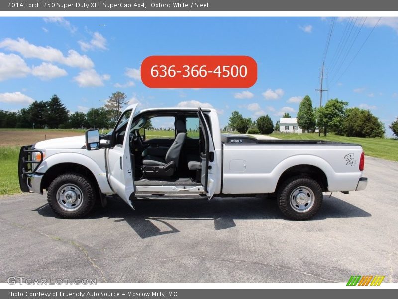 Oxford White / Steel 2014 Ford F250 Super Duty XLT SuperCab 4x4