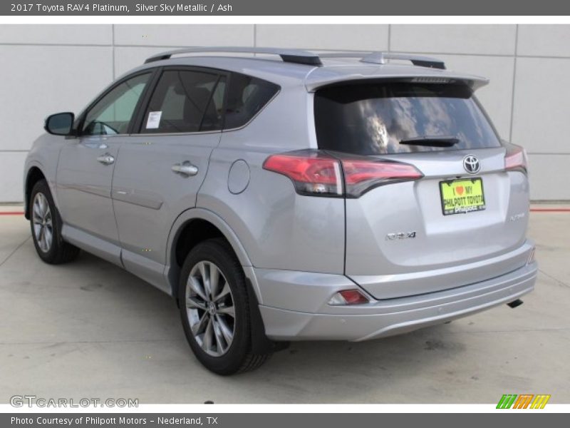 Silver Sky Metallic / Ash 2017 Toyota RAV4 Platinum