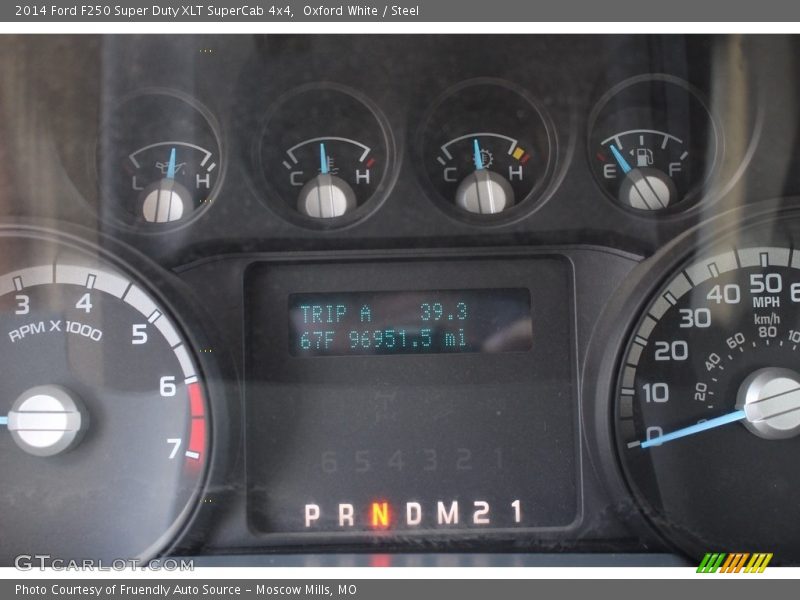 Oxford White / Steel 2014 Ford F250 Super Duty XLT SuperCab 4x4