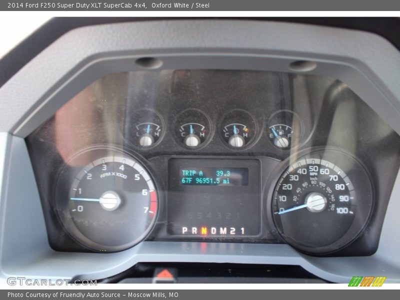 Oxford White / Steel 2014 Ford F250 Super Duty XLT SuperCab 4x4