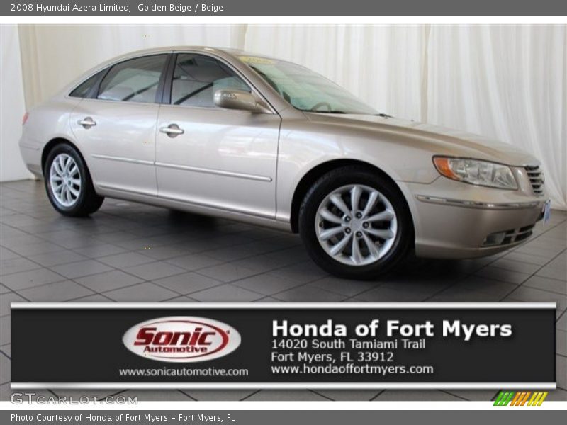 Golden Beige / Beige 2008 Hyundai Azera Limited