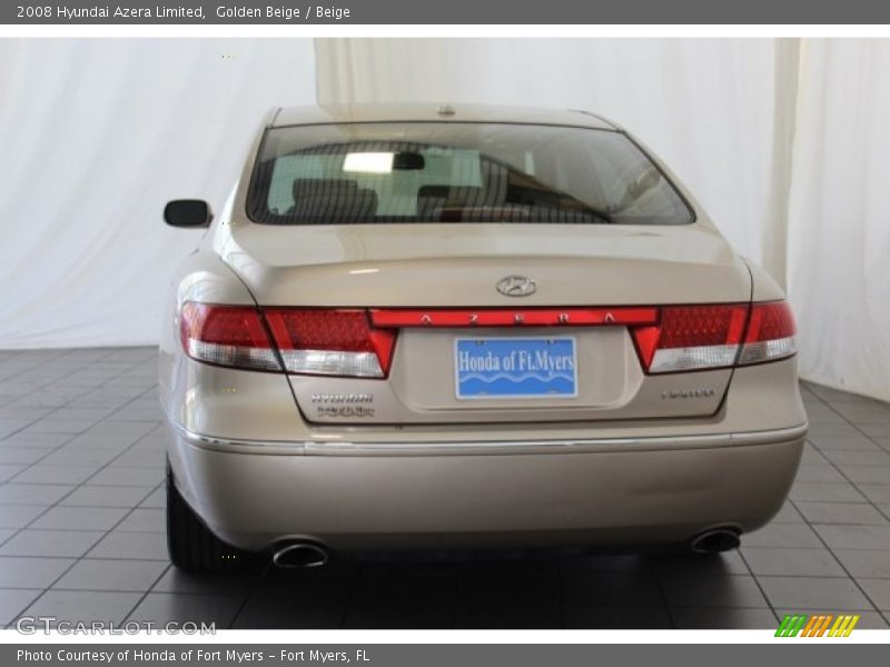 Golden Beige / Beige 2008 Hyundai Azera Limited