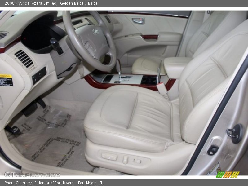 Golden Beige / Beige 2008 Hyundai Azera Limited