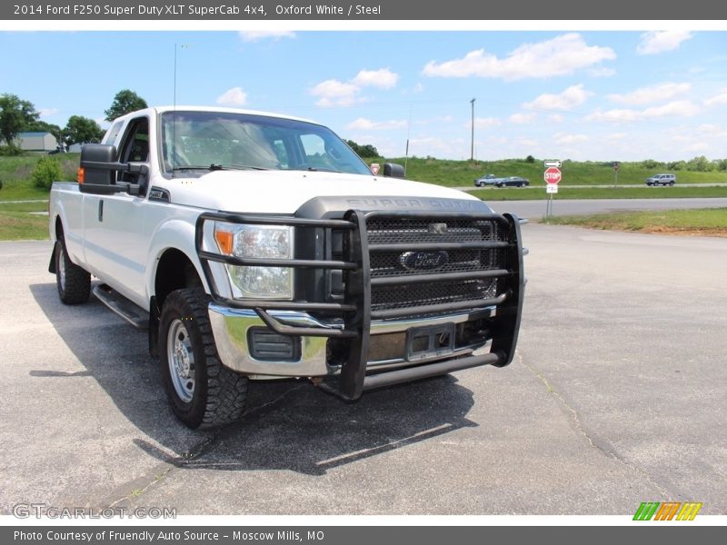 Oxford White / Steel 2014 Ford F250 Super Duty XLT SuperCab 4x4