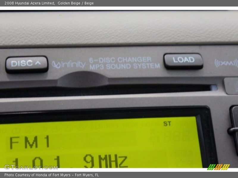 Golden Beige / Beige 2008 Hyundai Azera Limited