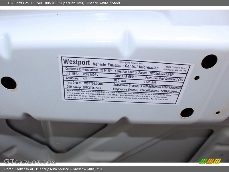 Oxford White / Steel 2014 Ford F250 Super Duty XLT SuperCab 4x4