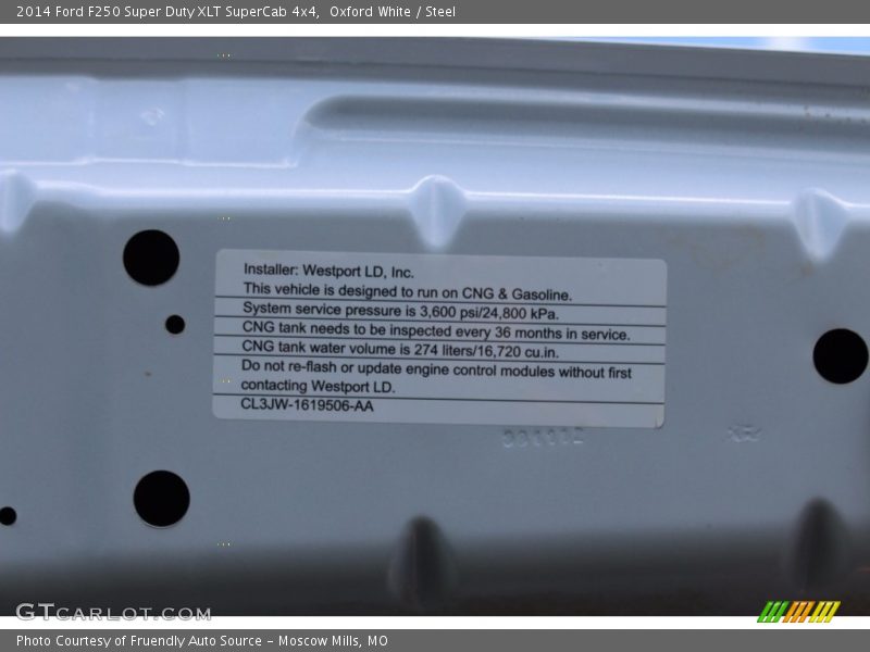 Oxford White / Steel 2014 Ford F250 Super Duty XLT SuperCab 4x4