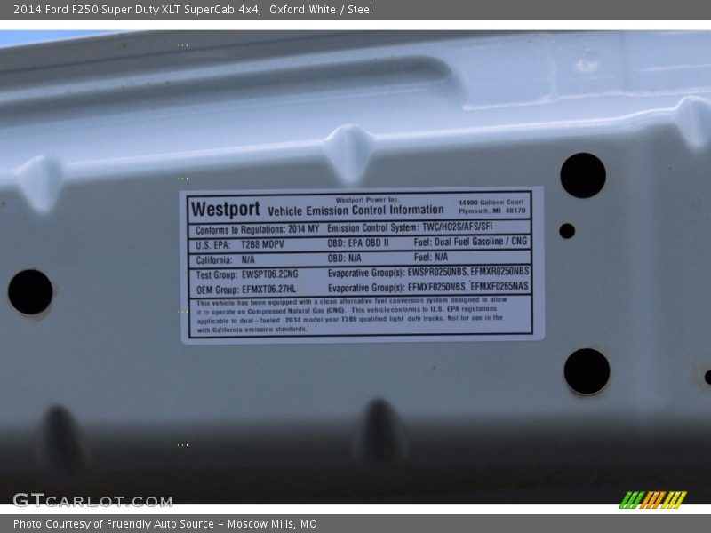 Oxford White / Steel 2014 Ford F250 Super Duty XLT SuperCab 4x4