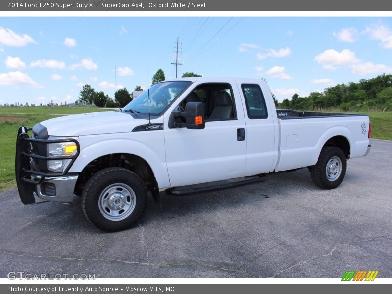 Oxford White / Steel 2014 Ford F250 Super Duty XLT SuperCab 4x4