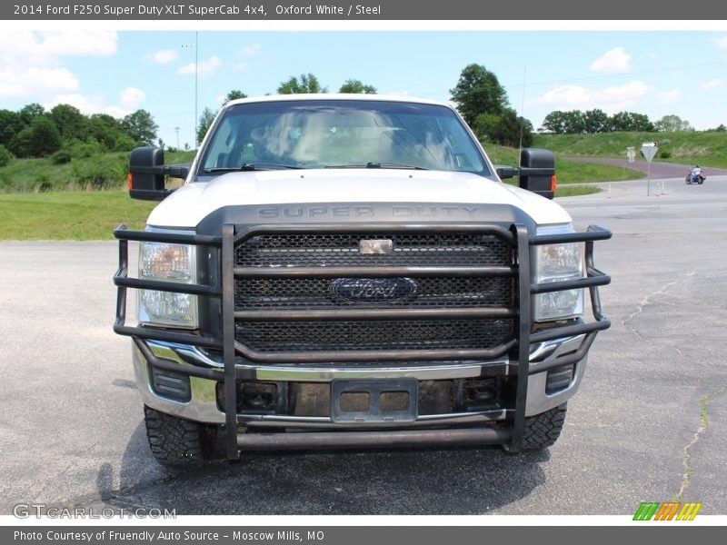 Oxford White / Steel 2014 Ford F250 Super Duty XLT SuperCab 4x4