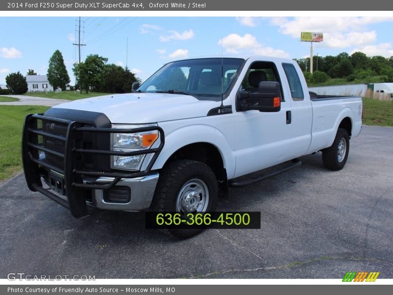Oxford White / Steel 2014 Ford F250 Super Duty XLT SuperCab 4x4