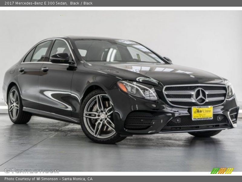 Black / Black 2017 Mercedes-Benz E 300 Sedan