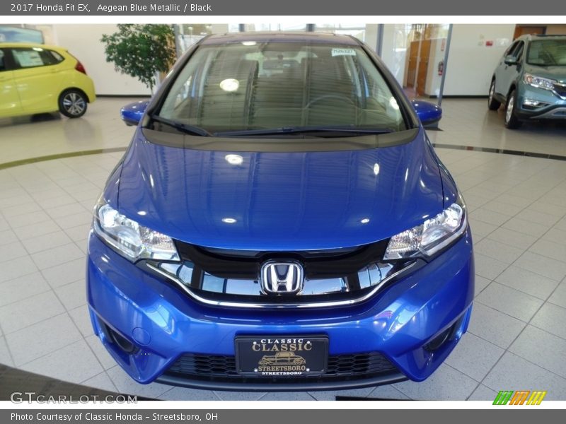 Aegean Blue Metallic / Black 2017 Honda Fit EX