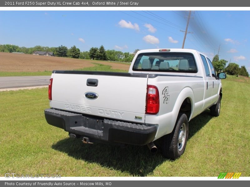 Oxford White / Steel Gray 2011 Ford F250 Super Duty XL Crew Cab 4x4