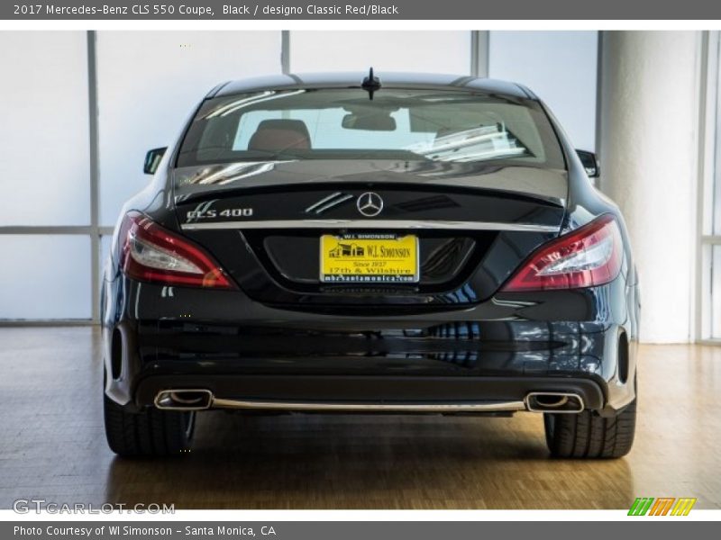 Black / designo Classic Red/Black 2017 Mercedes-Benz CLS 550 Coupe