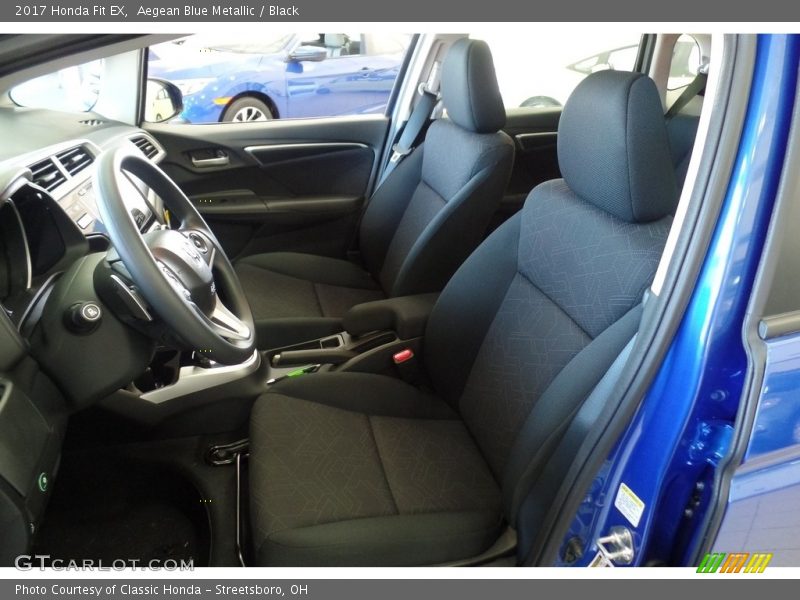 Aegean Blue Metallic / Black 2017 Honda Fit EX