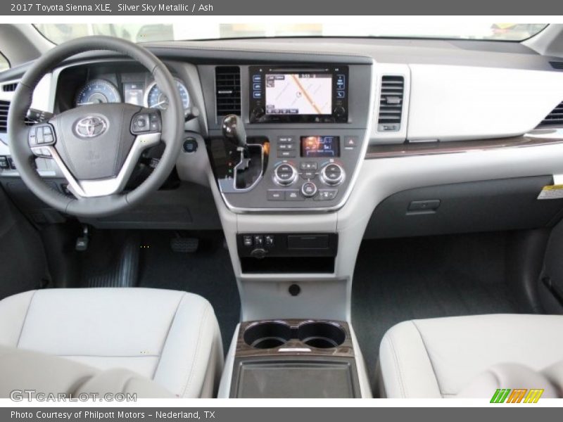 Silver Sky Metallic / Ash 2017 Toyota Sienna XLE